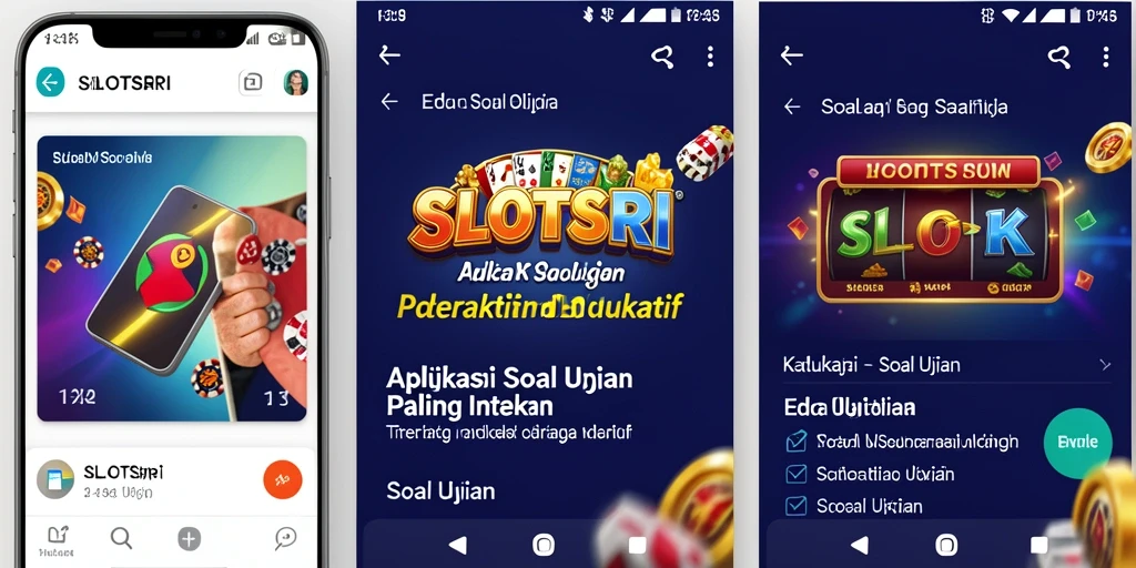 Tampilan antarmuka aplikasi SLOTSRI yang interaktif dan user-friendly.